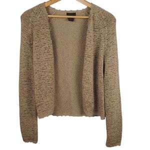 Sigrid Olsen Women's Brown Cardigan Sweater. MED. #314
